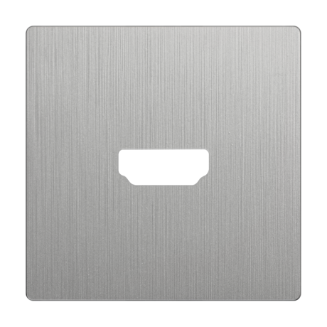 Накладка для розетки HDMI (серебряный рифленый) Werkel WL09-HDMI-CP (a041304)