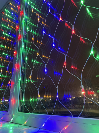 Светодиодная гирлянда ЭРА сеть 220V разноцветный ENIS-01M Б0041901