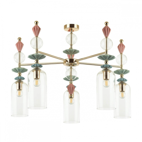 Люстра на штанге Odeon Light Bizet с поддержкой Маруся 4855/5C-М 