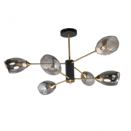 Люстра на штанге с лампочками DeMarkt 680012306+Lamps 