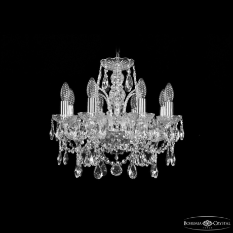 Подвесная люстра Bohemia Ivele Crystal 1411 1411/8/141 Ni 