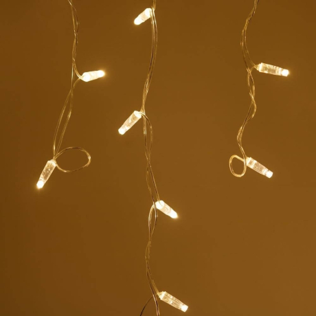 2,4*0,6м. Уличная гирлянда бахрома Ardecoled 230V ARD-Edge-Classic-2400X600-Clear-88Led-Flash Warm (26005)