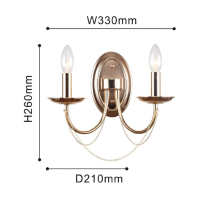 Бра на стену со светодиодными лампами, комплект от Lustrof. №179023-618229