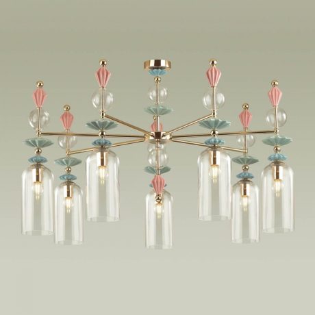 Люстра на штанге Odeon Light Bizet с поддержкой Маруся 4855/7C-М 