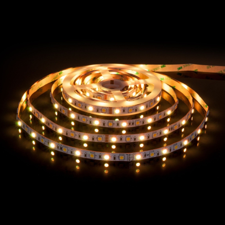 5м. Светодиодная лента белого и RGB цвета 4200К 5050, 14,4W, 24V, 60LED, IP20 Elektrostandard (a053729) 