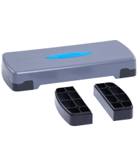 Нарушена упаковка!  <517506> Степ-платформа фиксирующаяся SP-103 67,5х28,5х15 см, 2-х уровневая Starfit (УТ-00019258)