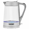 Чайник POLARIS PWK 1715 CGL, 1,7 л, 1850-2200 Вт, закрытый нагревательный элемент, стекло, белый, 54125, PWK 1715 CGL w (456760)