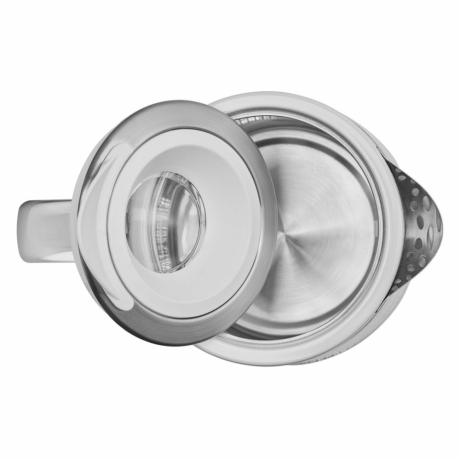 Чайник POLARIS PWK 1715 CGL, 1,7 л, 1850-2200 Вт, закрытый нагревательный элемент, стекло, белый, 54125, PWK 1715 CGL w (456760)