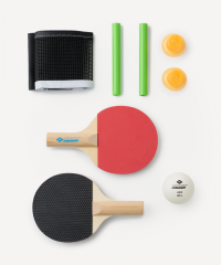 Нарушена упаковка!  <772249> Набор для настольного тенниса Tischtennis-Mini-Set, 2 детские ракетки, 3 мяча, сетка Donic ЦБ-00004525
