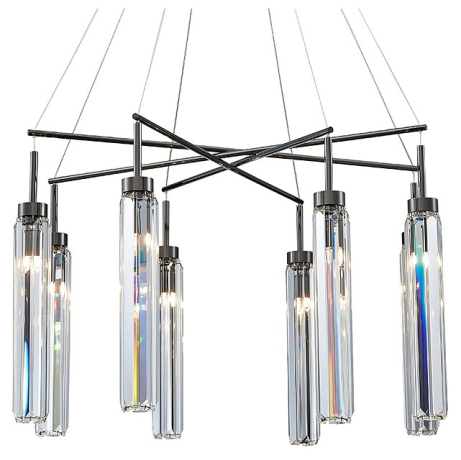 Подвесная люстра Newport 4520 4524+4/S black glossy 