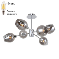Люстра на штанге F-Promo Tilda с лампочками 2657-6U+Lamps E14 Свеча