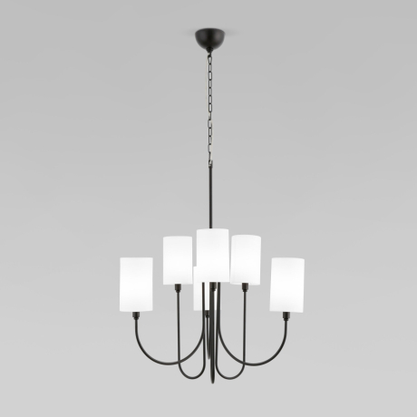 Подвесная люстра с тканевыми абажурами Eurosvet Abbey 60164/6 (a065746) 