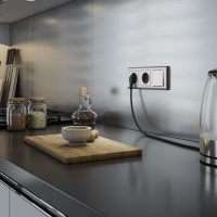 Выключатель одноклавишный (глянцевый никель) Werkel W1110002