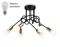 Потолочная люстра с лампочками Ambrella light TR80419+Lamps