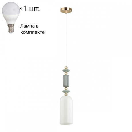 Подвесной светильник с лампочкой Odeon Light Candy 4861/1A+Lamps E14 P45 