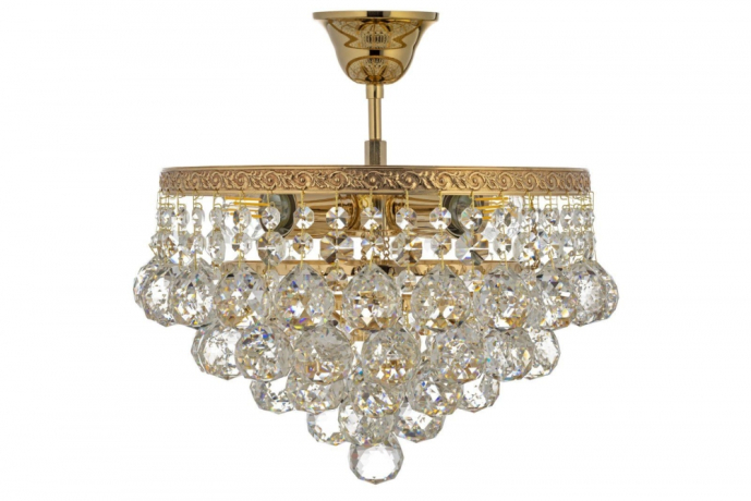 Люстра потолочная с Led лампочками в комплекте Arti Lampadari Castellana E 1.3.30.501 G+Lamps 