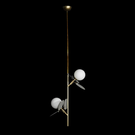 Светильник подвесной с Led лампочками в комплекте LOFT IT 10008/2P Grey+Lamps 