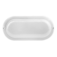 Ultraflash LBF-0418 C01 (Св-к LED влагозащищённый, 18 Вт, IP65, 220В, 4000К, овал) (15347)