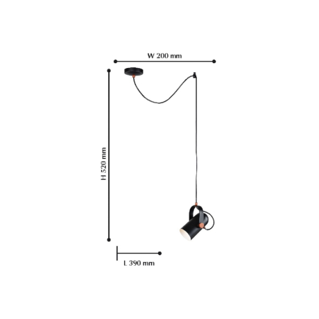 Подвесной светильник Favourite Ampolla с лампочкой 2007-1P+Lamps E14 Свеча 