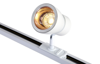 Однофазный светильник для трека Crystal Lux CLT 0.31 009 WH-GO