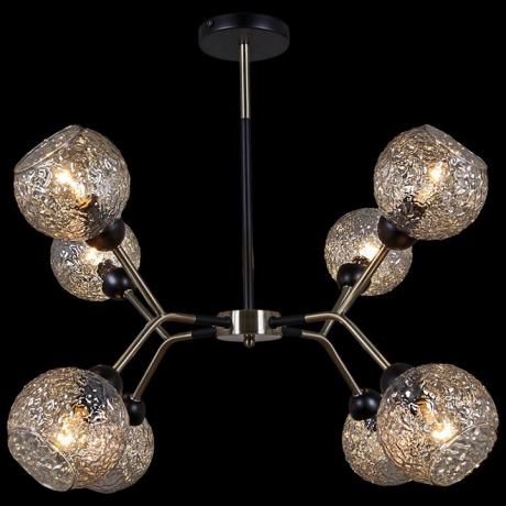 Люстра на штанге ILLUMICO IL0268-8PSQ-79 BK AB