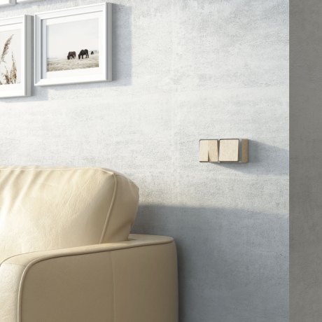 Выключатель одноклавишный Werkel Gallant (шампань рифленый) W5010010