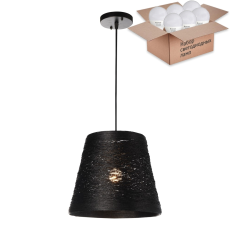 Подвесной светильник с лампочкой Velante 569-726-01+Lamps E27 P45 