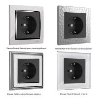 Розетка с заземлением (черный матовый) Werkel W1171008