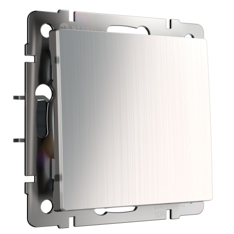 Выключатель одноклавишный проходной (глянцевый никель) Werkel W1112002