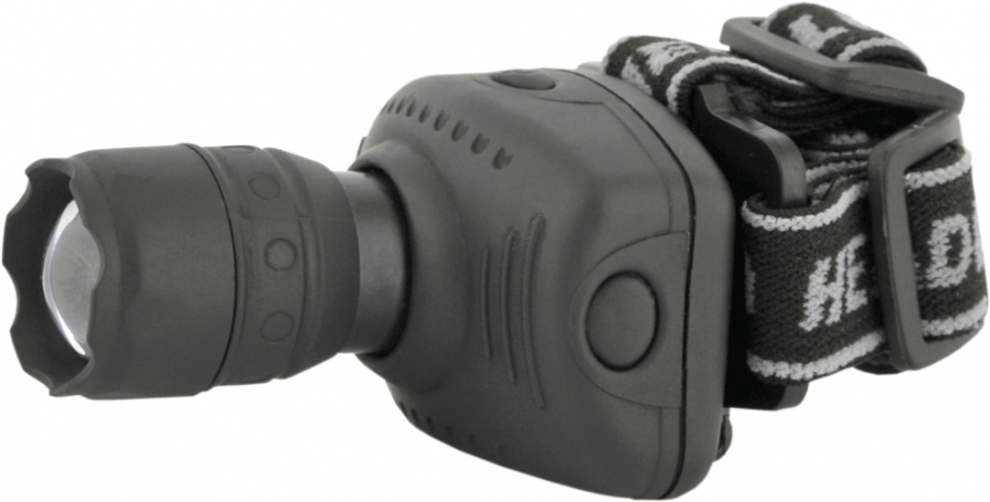 Светодиодный налобный фонарь на алкалиновых батарейках. Дальность 25м. Ultraflash LED5354 11549