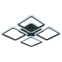 Светодиодная диммируемая люстра с ПДУ Profit Light 8075/4 GRP 112W+8W RGB