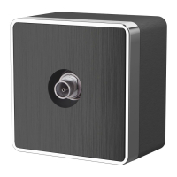 ТВ-розетка оконечная Gallant (графит рифленый) Werkel W5083004