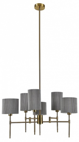 Люстра на штанге Indigo Plisse 13033/6R Brass 