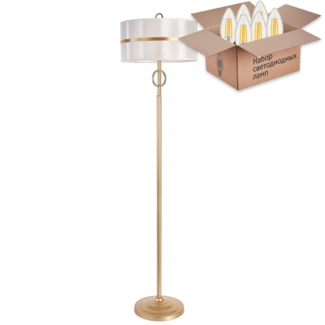 Торшер с лампочками Favourite Mateo 2634-3F+Lamps E14 Свеча 