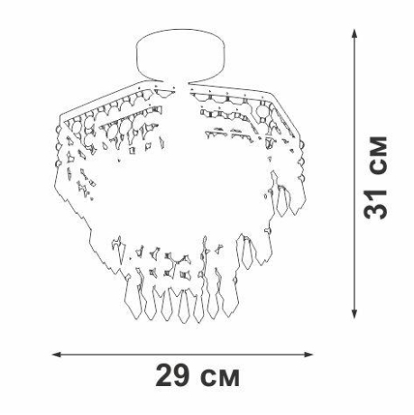 Люстра на штанге Vitaluce V5883 V5883-1/1PL