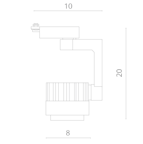 Однофазный LED светильник 10W 4000К для трека Arte Lamp Vigile A1610PL-1BK