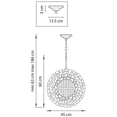 Подвесной светильник Verona Lightstar 727061 