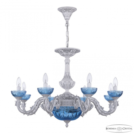 Подвесная люстра Bohemia Ivele Crystal AL7901 AL79101P/8/250 WMN P Aquamarine/M-1G 