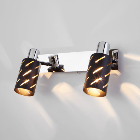 Спот Eurosvet Fente 20090/2 черный/хром (a050199) 