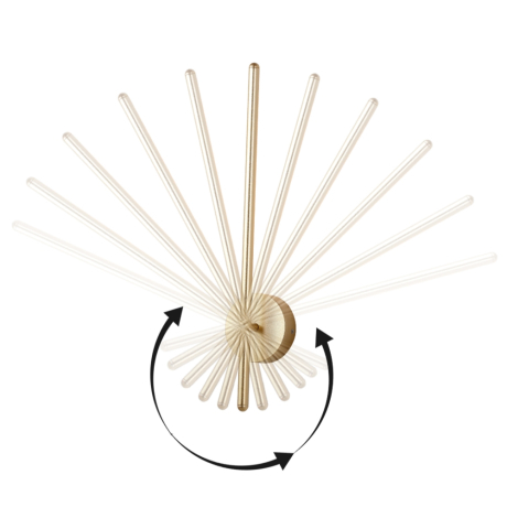 Настенный светильник Crystal Lux VERDE AP L1000 GOLD NEW 