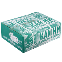 Витринный образец!  <296699> Камень  ''Талькохлорит'', обвалованный, в коробке по 20 кг ''Банные штучки'' 3490