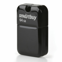 Флеш-диск 64 GB, SMARTBUY Art, USB 2.0, черный, SB64GBAK (513611)