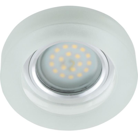 Встраиваемый светильник с LED подсветкой Fametto Luciole DLS-L110 GU5.3 CHROME-MATT CLEAR (UL-00000361) 