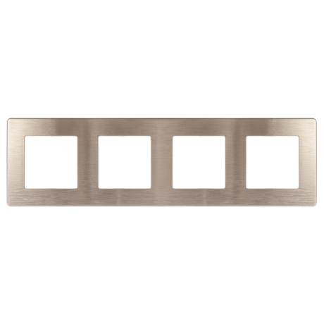 Рамка 4-постовая ЭРА 12 сатин шампань 12-5104-04 Б0052532
