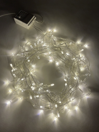 Светодиодная гирлянда ЭРА нить 220V теплый белый ENIN-10B Б0041894