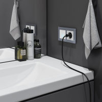 Сенсорный выключатель двухклавишный с подсветкой 1000 Вт (белый) Werkel W4520001