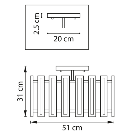 Потолочная люстра Lightstar Agave 712054 