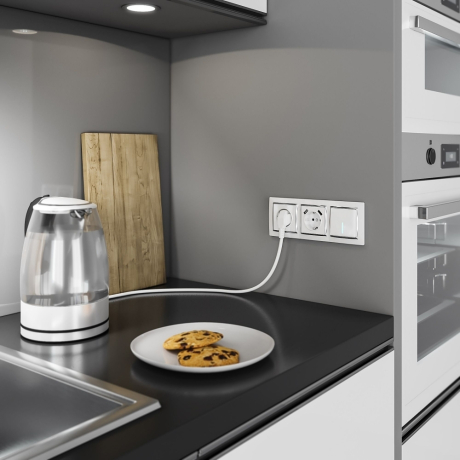 Рамка на 3 поста (белый/хром) Werkel W0031901