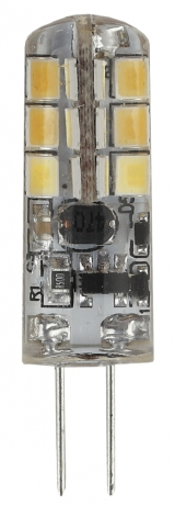 Лампа светодиодная ЭРА G4 1,5W 2700K прозрачная LED JC-1,5W-12V-827-G4 Б0033188 