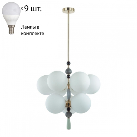 Люстра на штанге с лампочками Odeon 5405/9+Lamps 
